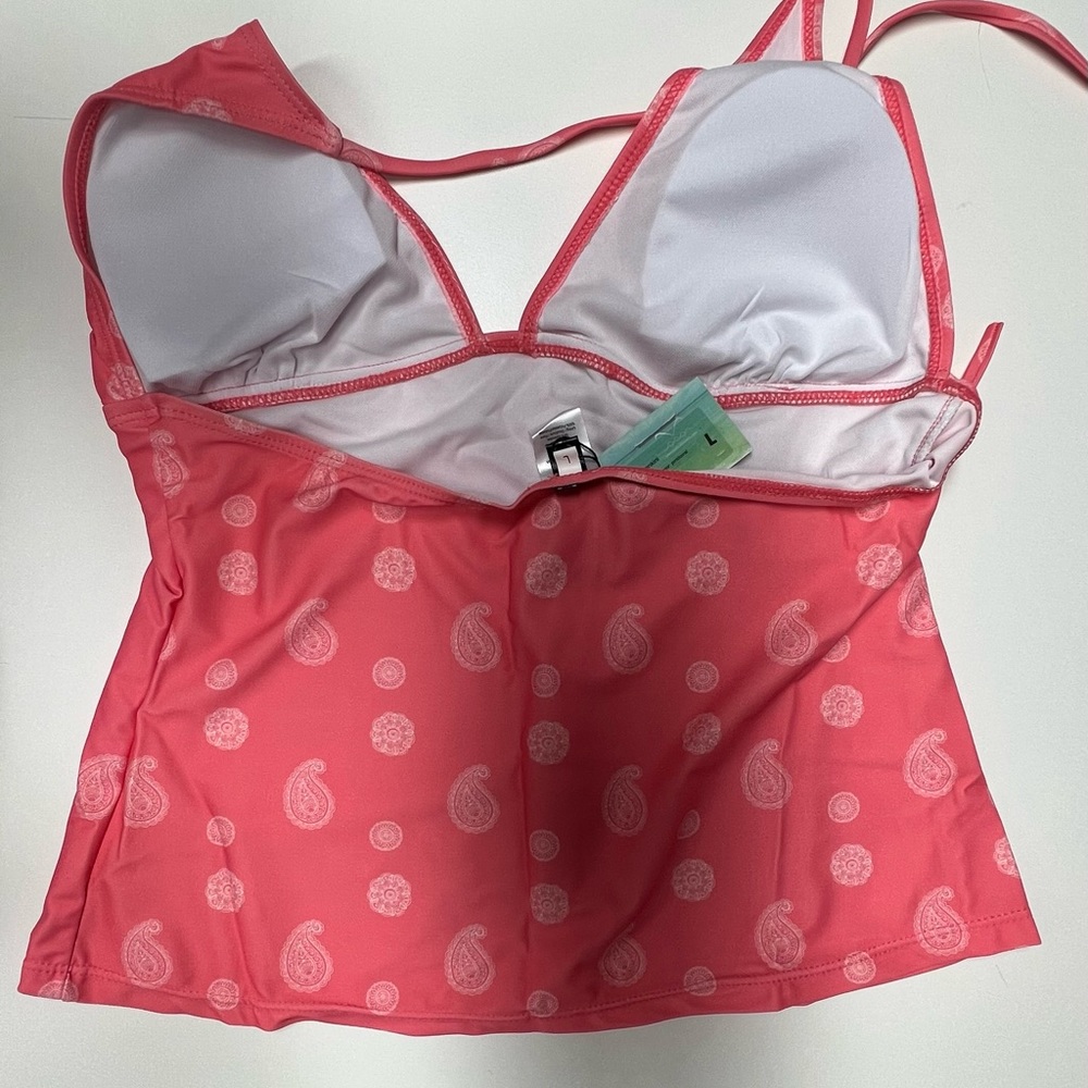 Tankini top, coral